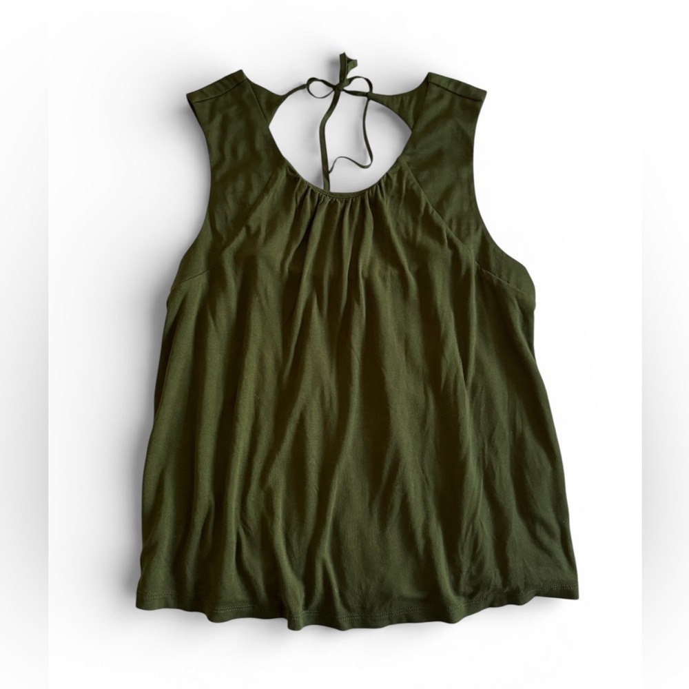 Banana Republic Olive Green Sleeveless Top